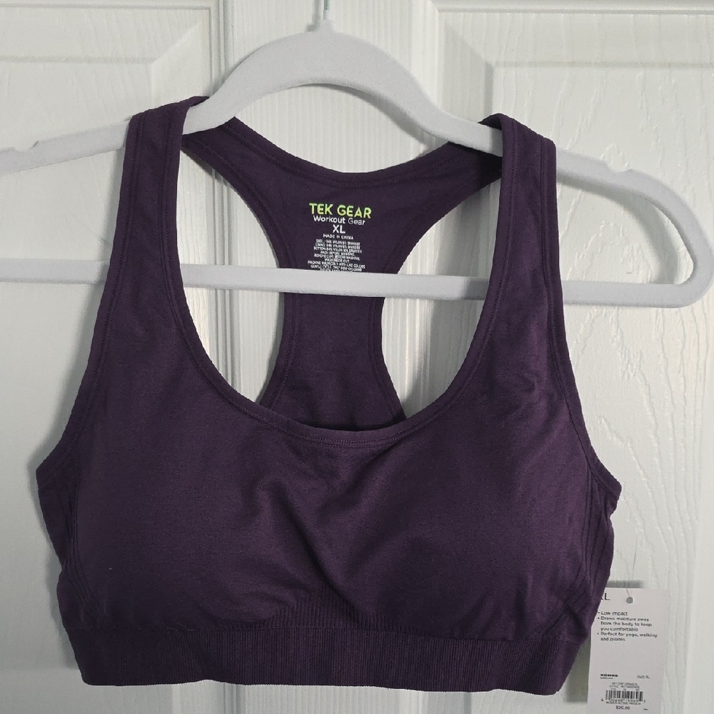 Tek Gear Women's Deep Purple Sports Bra